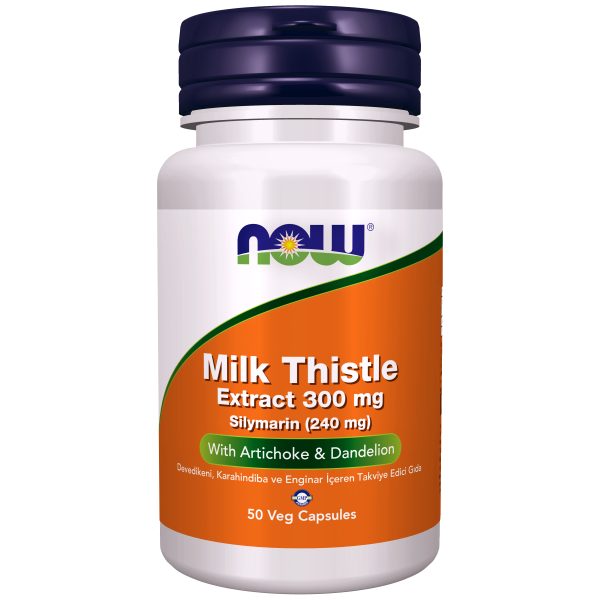 Now Milk Thistle 300 mg / Devedikeni, Karahindiba ve Enginar İçeren Takviye Edici Gıda