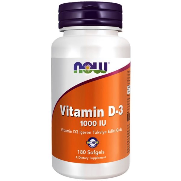 Now Vitamin D3 1.000 IU / Vitamin D3 İçeren Takviye Edici Gıda