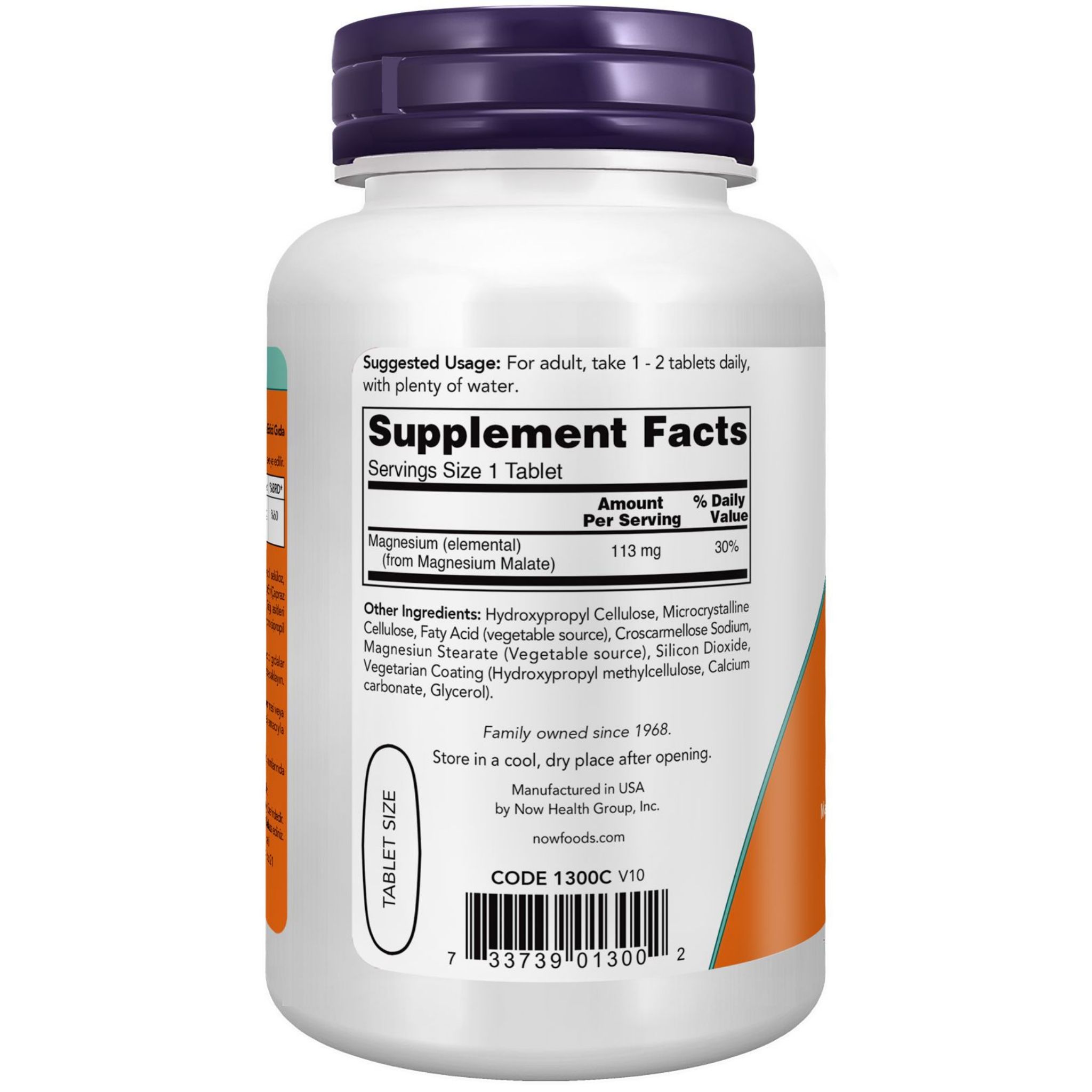 Now Magnesium Malate / Magnezyum Malat İçeren Takviye Edici Gıda