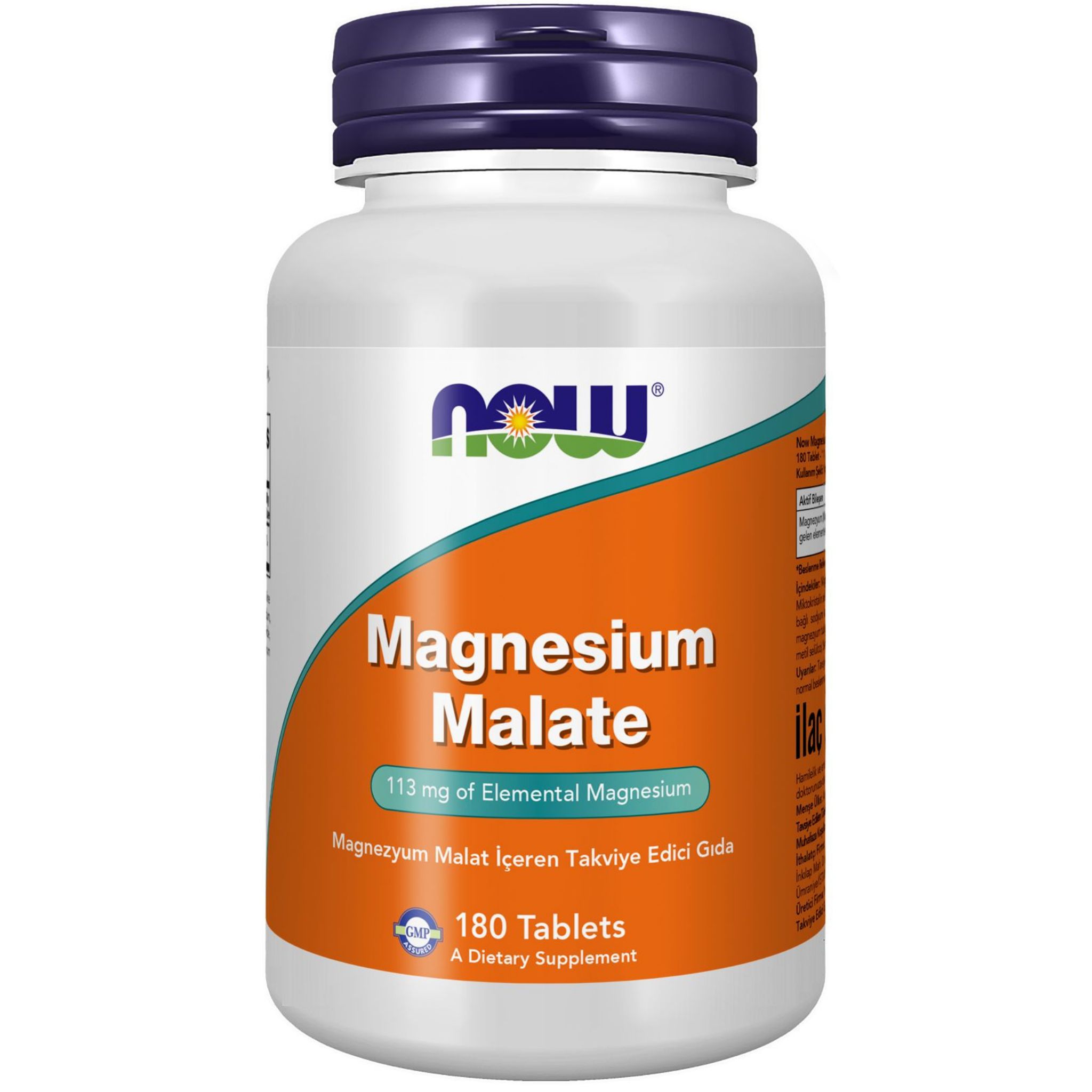 Now Magnesium Malate / Magnezyum Malat İçeren Takviye Edici Gıda